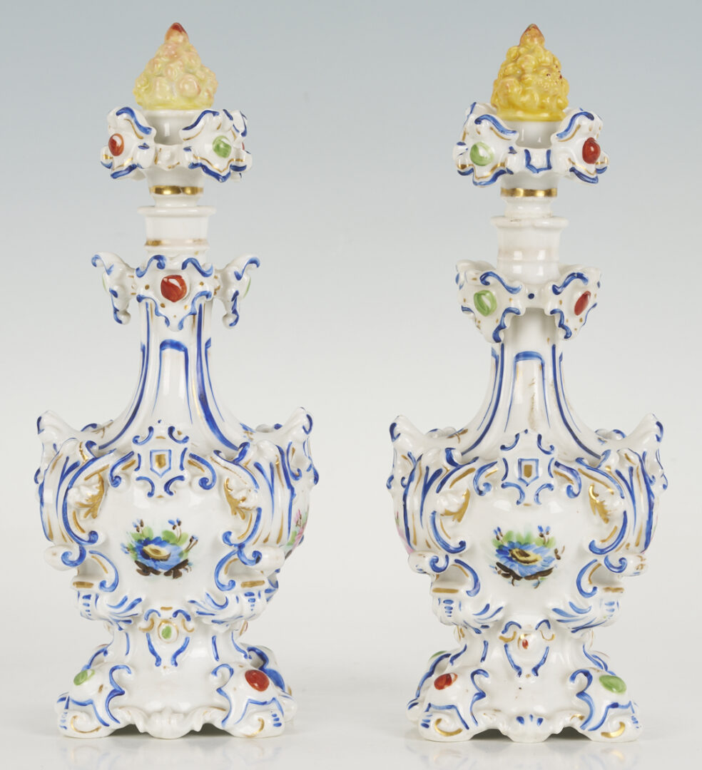 Lot 775: 3 Porcelain Perfume Bottles, Jacob Petit & KPM