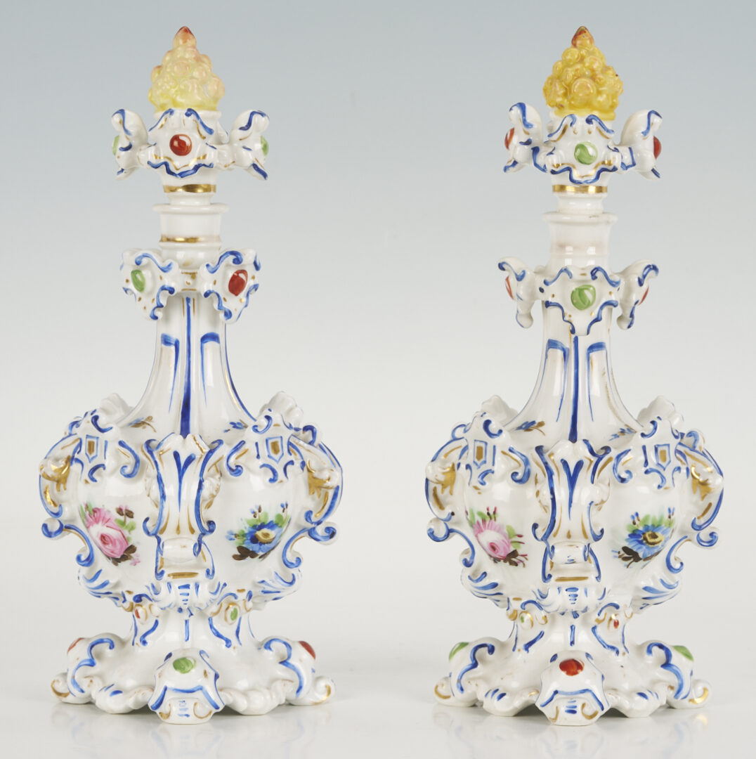 Lot 775: 3 Porcelain Perfume Bottles, Jacob Petit & KPM