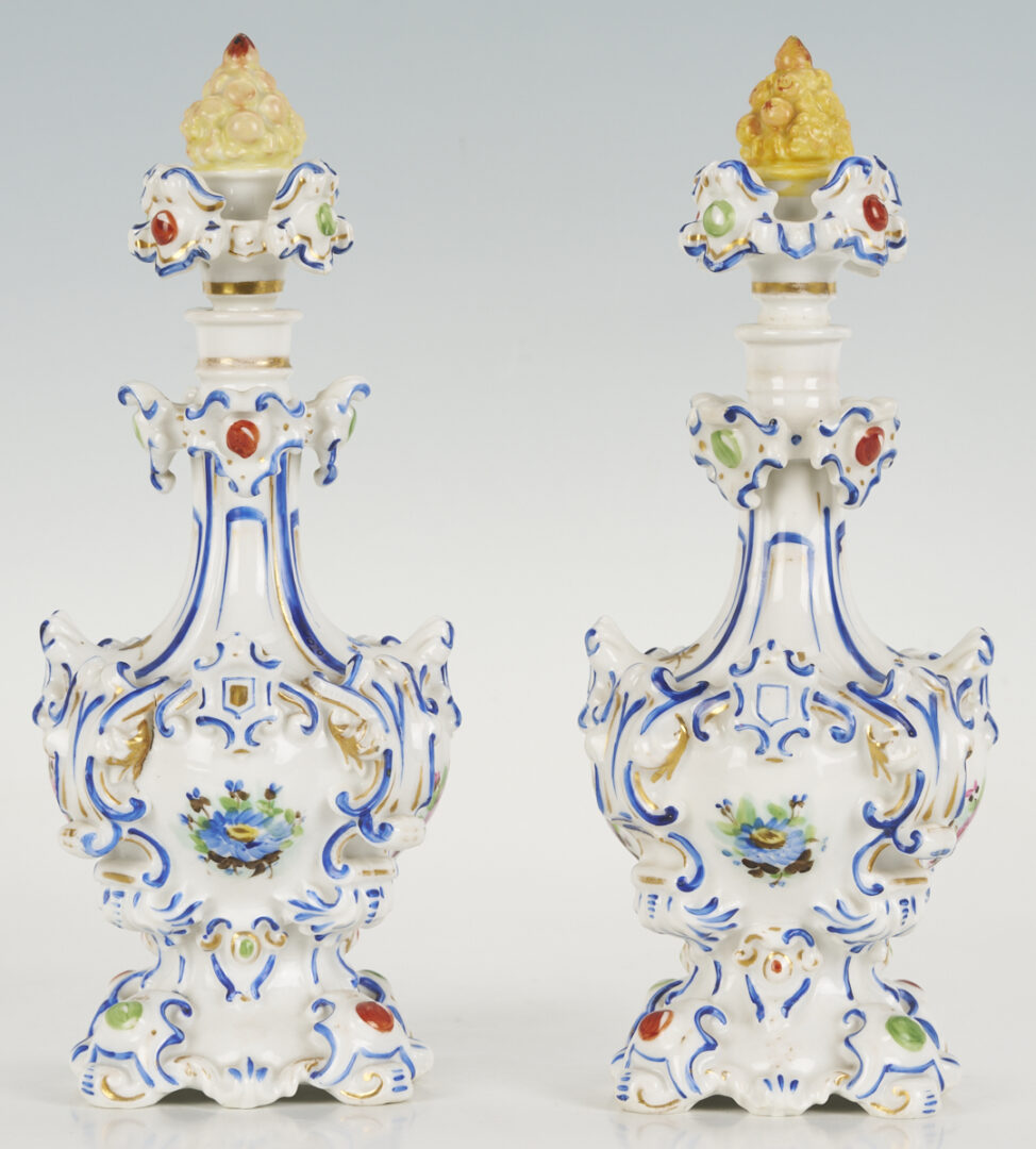Lot 775: 3 Porcelain Perfume Bottles, Jacob Petit & KPM