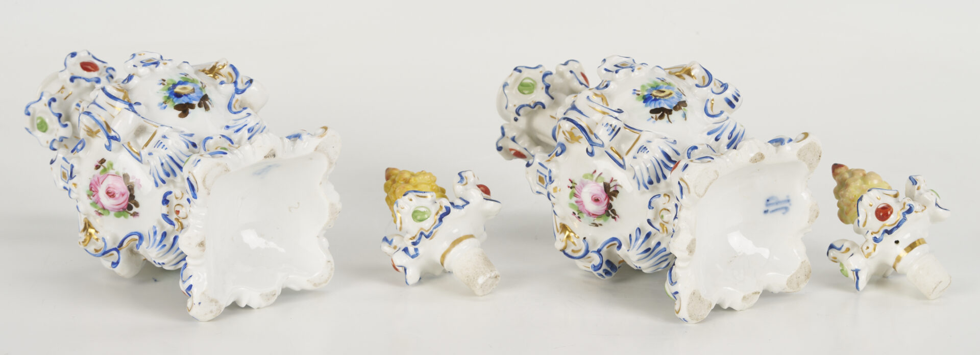 Lot 775: 3 Porcelain Perfume Bottles, Jacob Petit & KPM