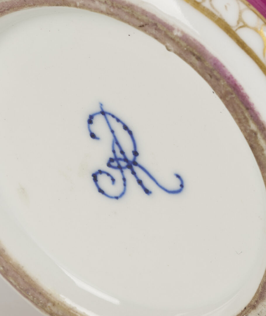 Lot 776: 4 Dresden Porcelain Items, Urns & Cachepots, attrib. Helena Wolfsohn