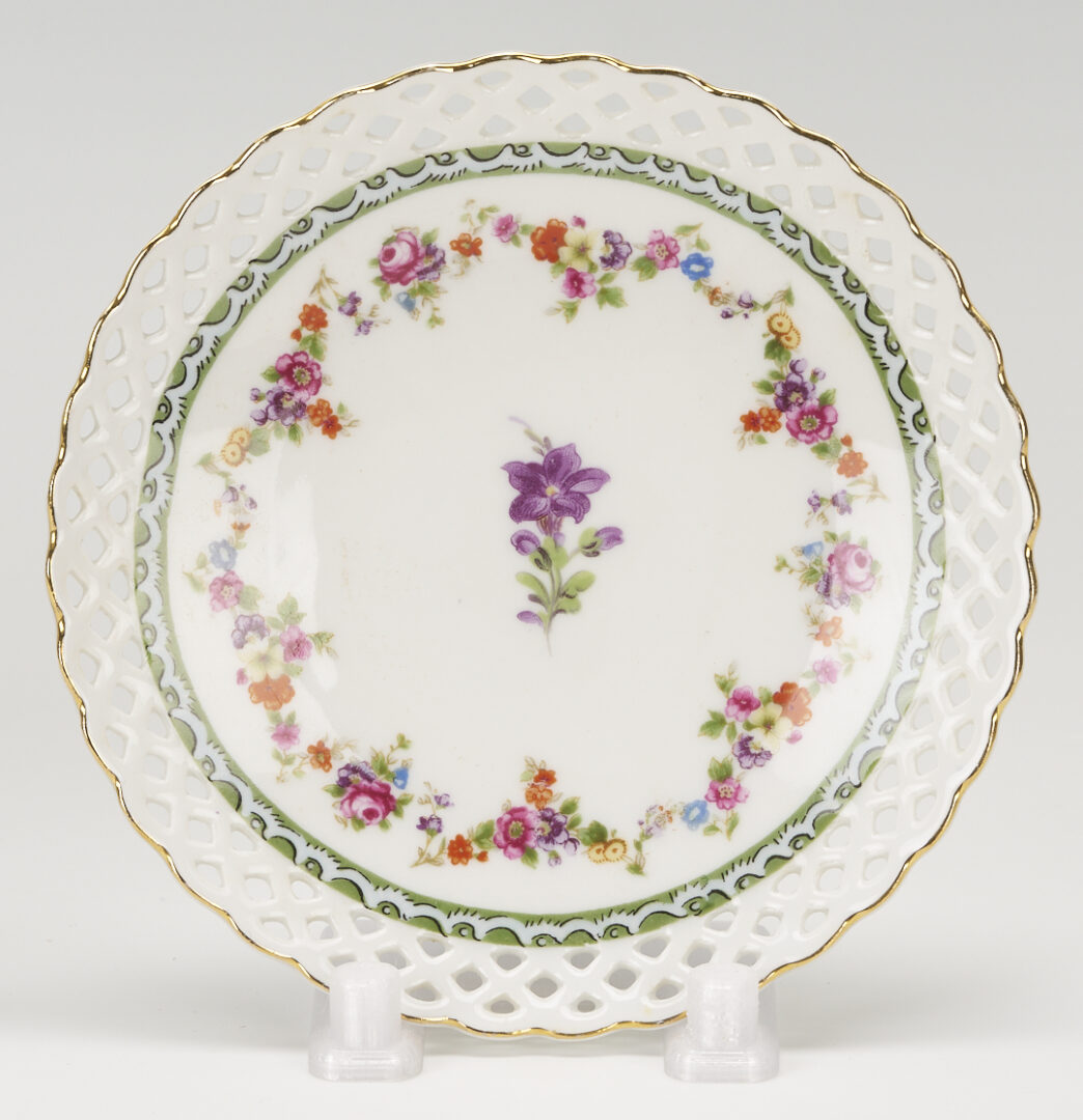 Lot 777: 36 Pcs Empress Dresden Flowers Porcelain Incl. Coffee Pot