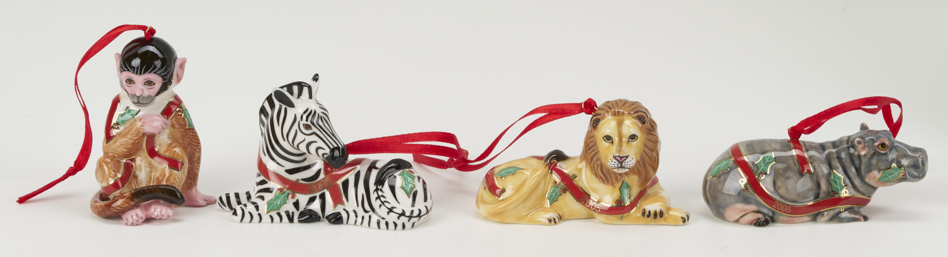 Lot 779: 20 pc. Lynn Chase Christmas Ornaments & Decorative Items
