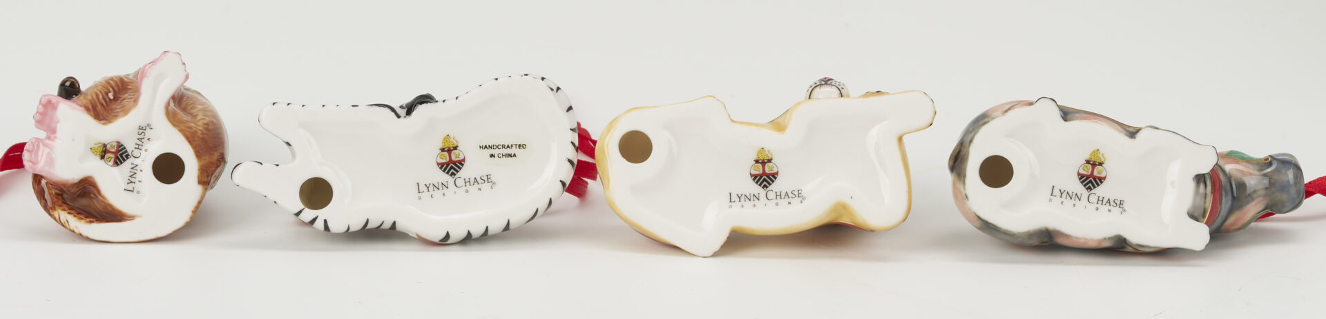 Lot 779: 20 pc. Lynn Chase Christmas Ornaments & Decorative Items