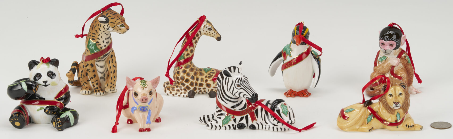 Lot 779: 20 pc. Lynn Chase Christmas Ornaments & Decorative Items