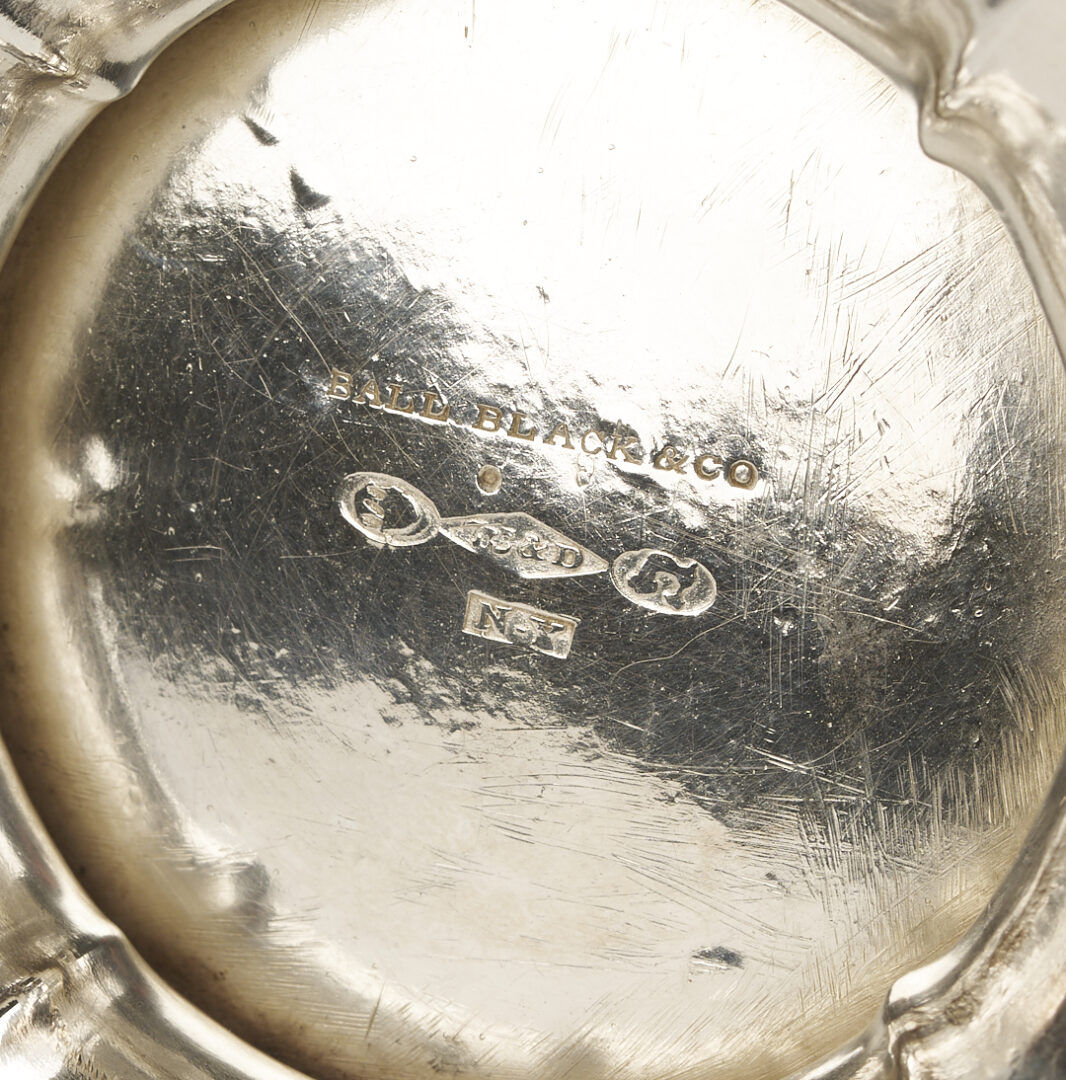 Lot 77: Coin Silver Tea Pot plus Sterling Stuffing Spoon