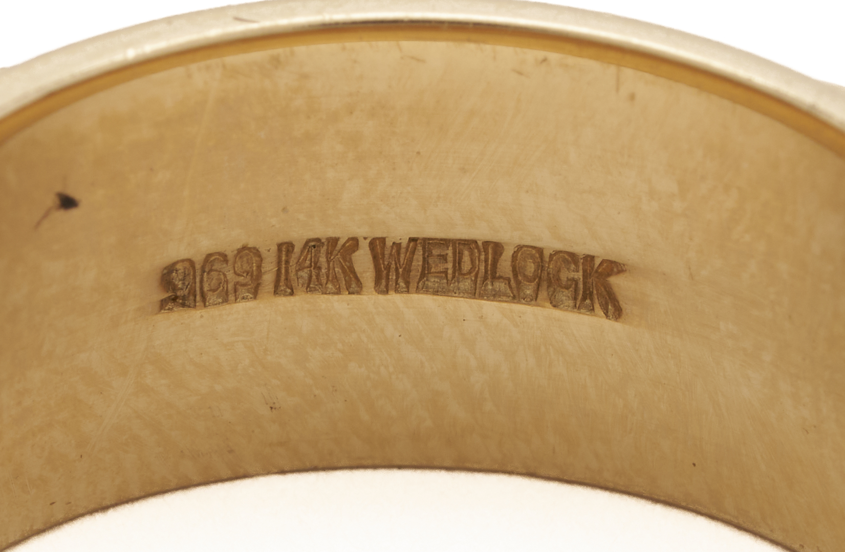 Lot 784: Two 14K Brushed Gold Wedding Bands