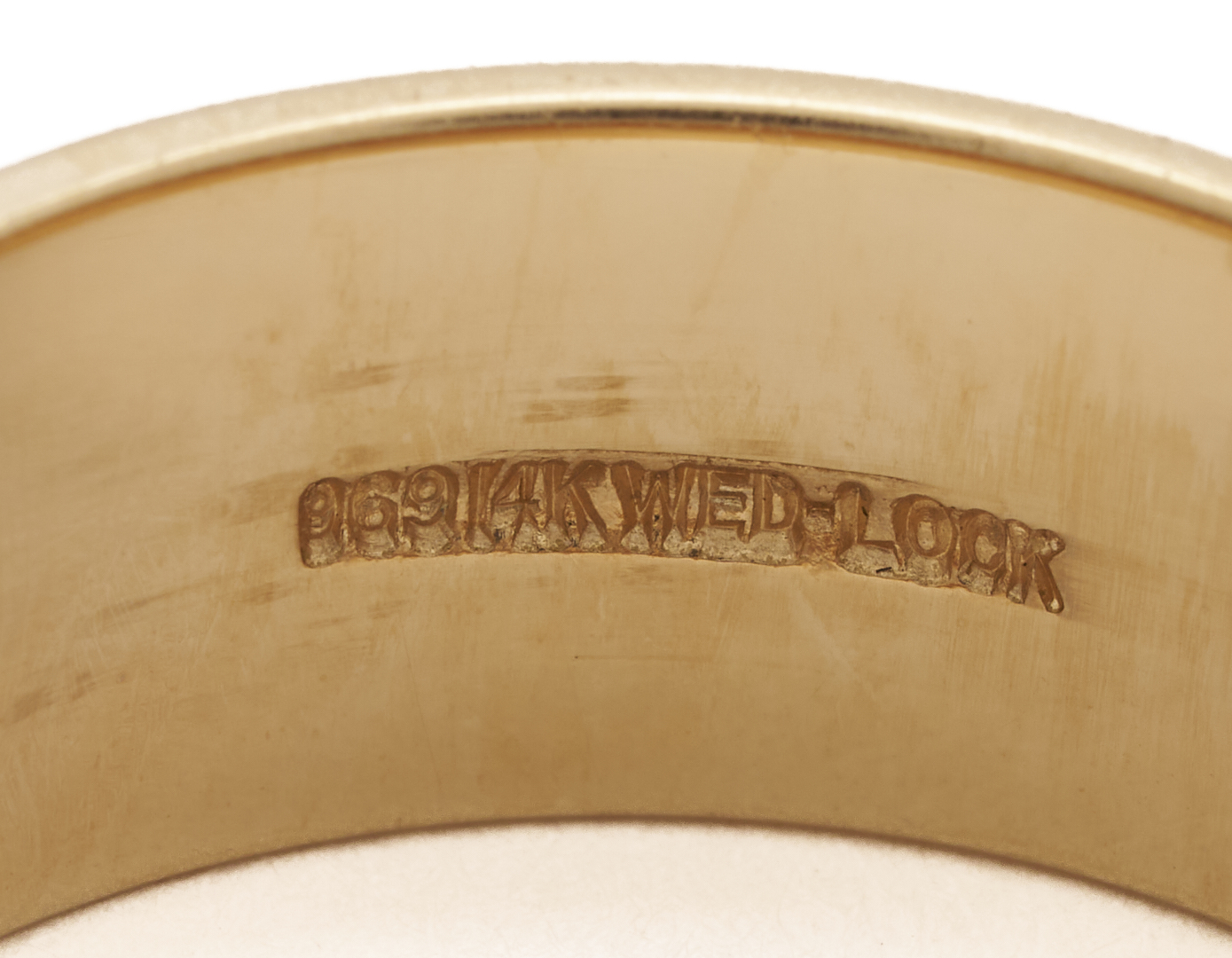 Lot 784: Two 14K Brushed Gold Wedding Bands