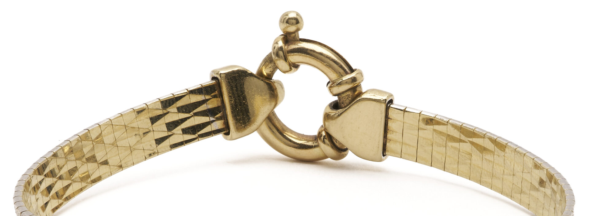 Lot 795: 14K Two-Tone Italian Reversible Bracelet