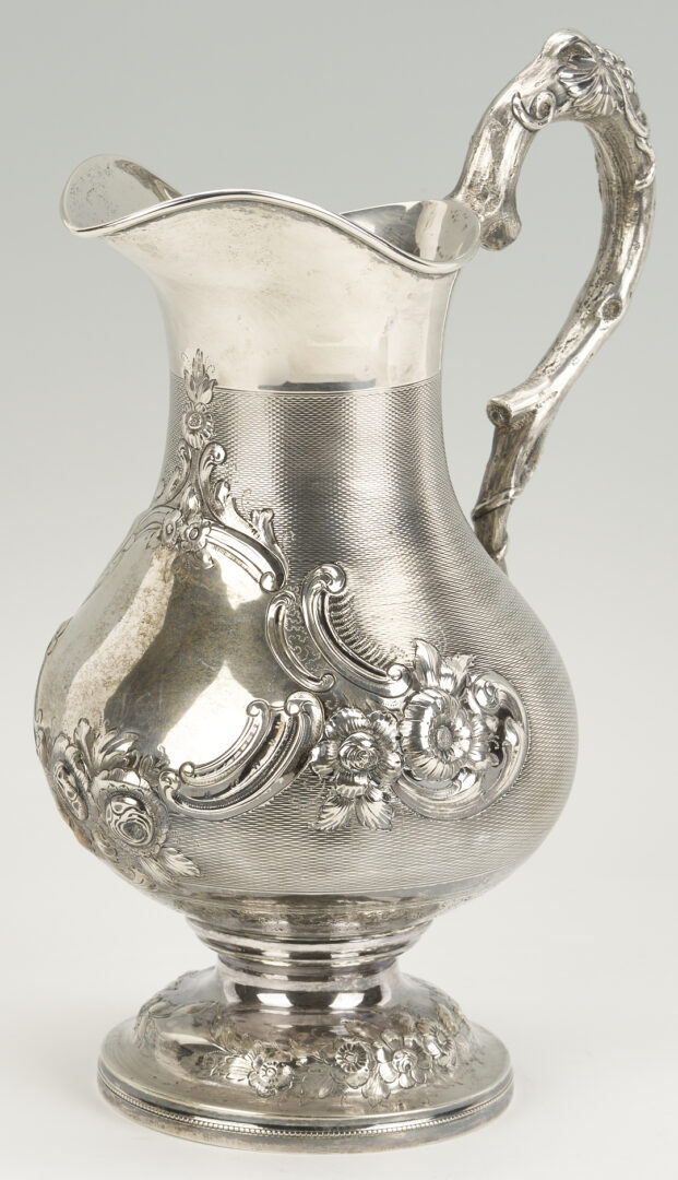 Lot 79: Kitts & Werne Kentucky Coin Silver Water Pitcher