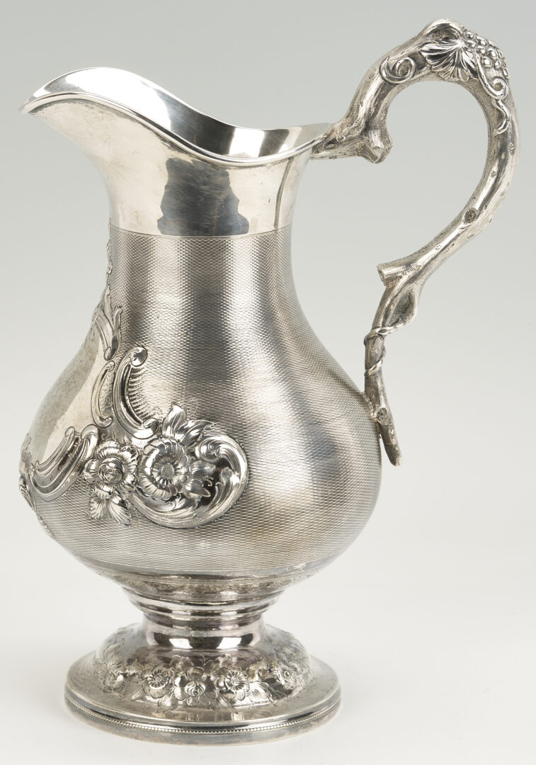 Lot 79: Kitts & Werne Kentucky Coin Silver Water Pitcher