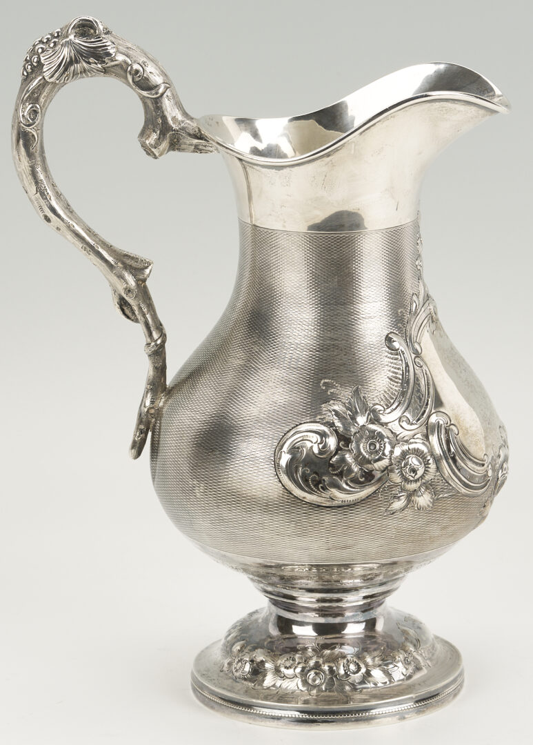 Lot 79: Kitts & Werne Kentucky Coin Silver Water Pitcher