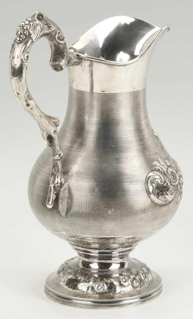 Lot 79: Kitts & Werne Kentucky Coin Silver Water Pitcher