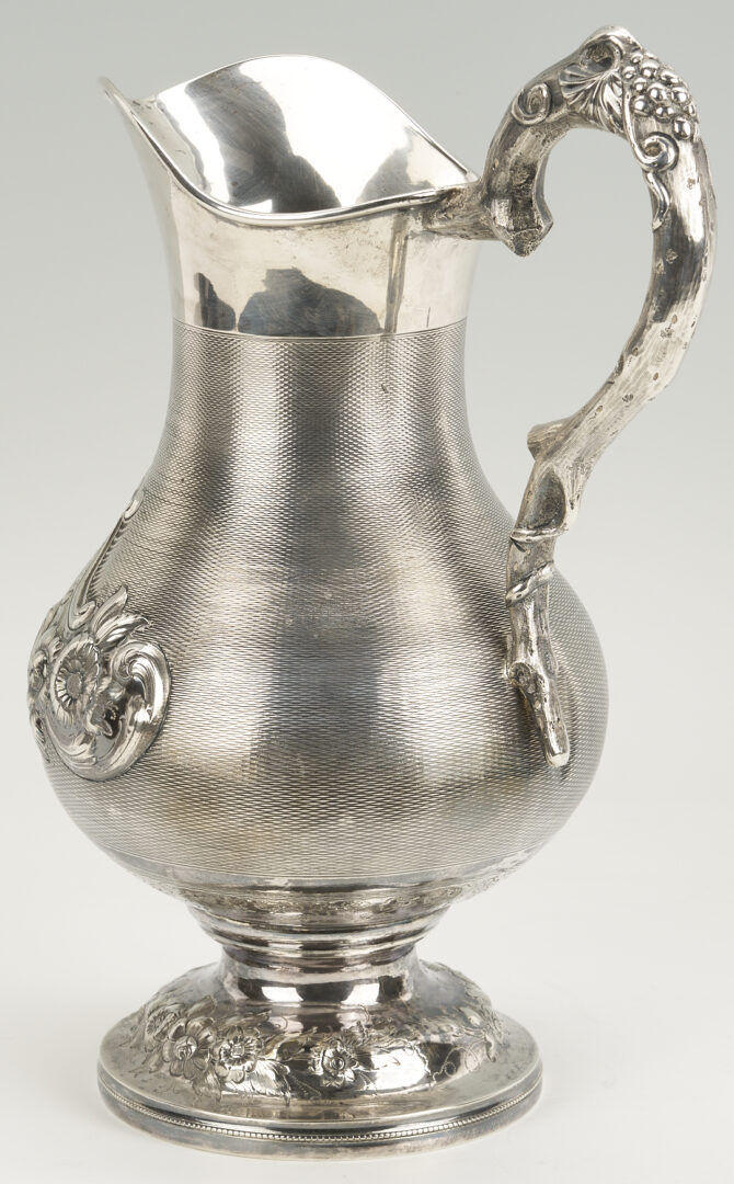 Lot 79: Kitts & Werne Kentucky Coin Silver Water Pitcher