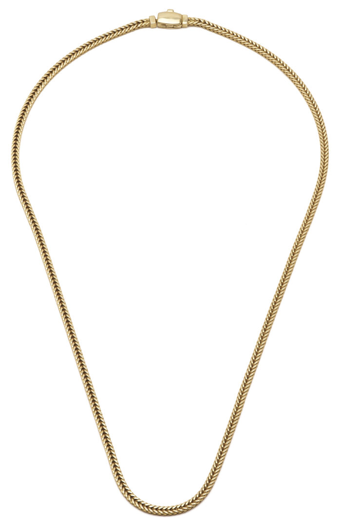 Lot 801: 14K Yellow Gold Franco Style Chain