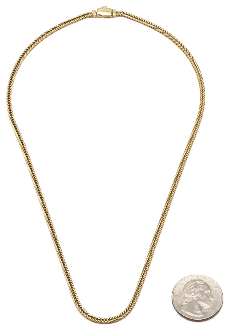 Lot 801: 14K Yellow Gold Franco Style Chain
