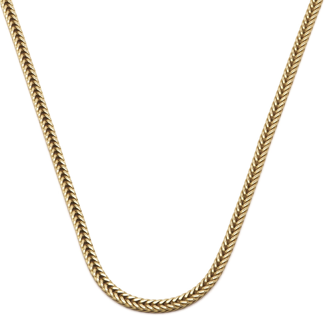 Lot 801: 14K Yellow Gold Franco Style Chain