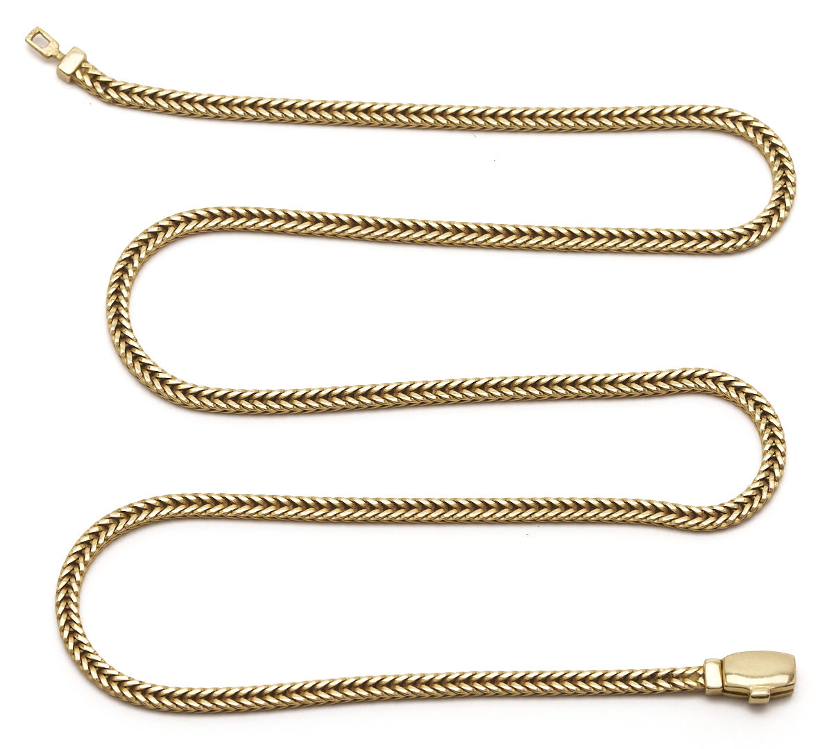 Lot 801: 14K Yellow Gold Franco Style Chain