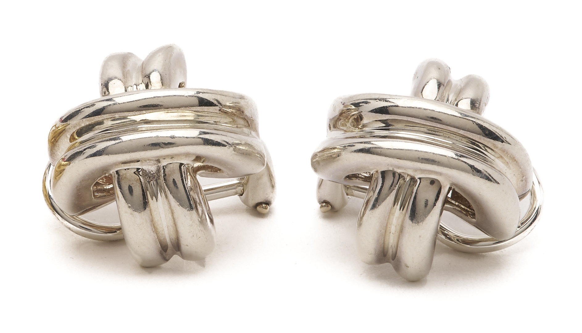 Lot 806: 2 Prs. Tiffany & Co. Earrings, w/ Original Bags & Boxes