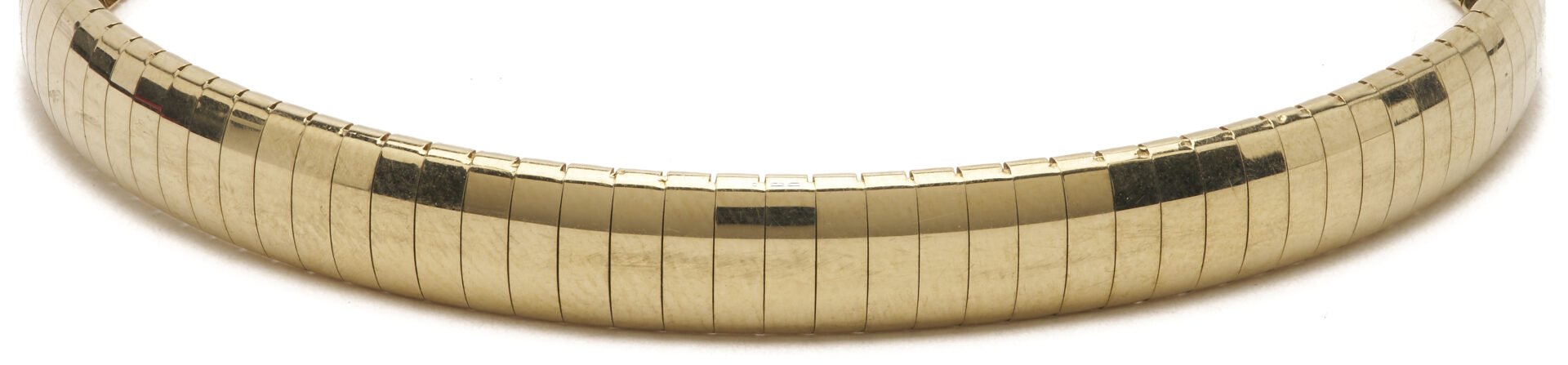 Lot 809: 14K Yellow Gold Italian Herringbone Bracelet