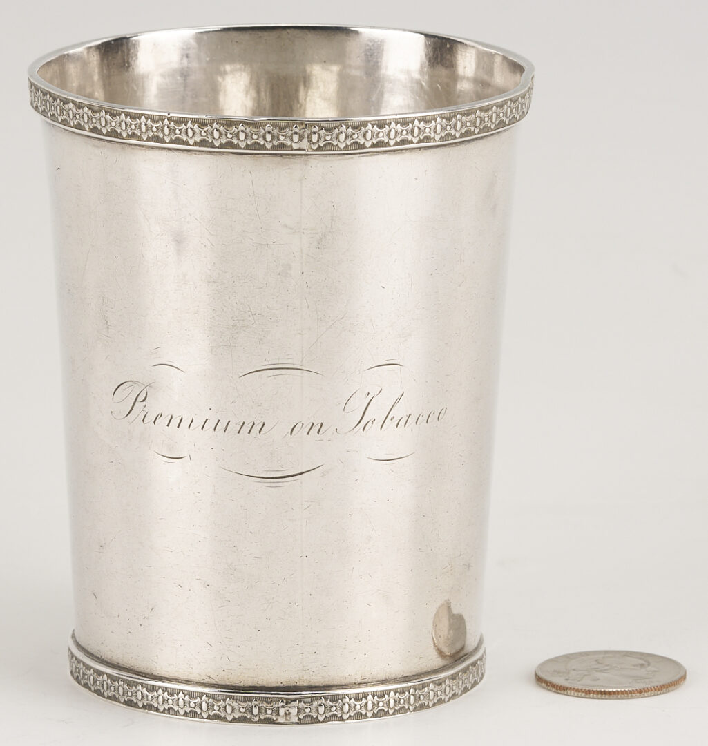 Lot 80: KY Coin Silver Agricultural Premium Julep Cup