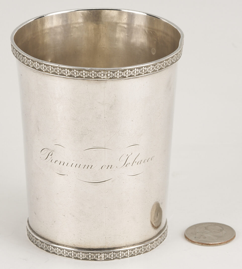 Lot 80: KY Coin Silver Agricultural Premium Julep Cup