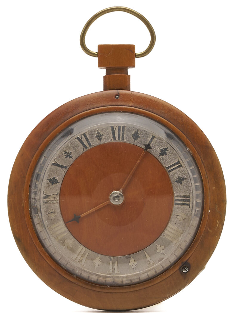 Lot 811: Russian Birchwood Pocket Watch, attrib. Bronnikov & Son