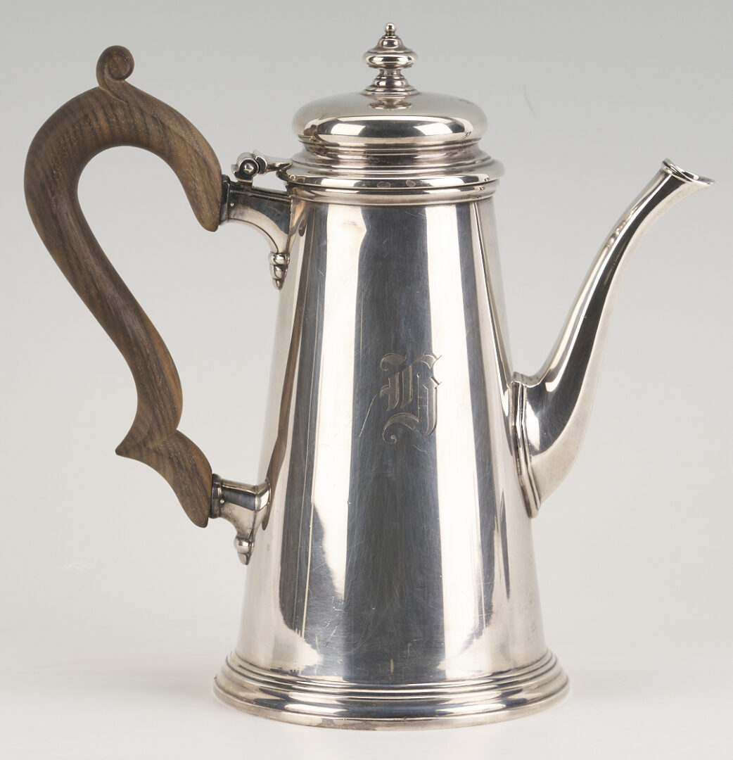 Lot 815: Gorham 3 pc. Assembled Tea Set incl. Plymouth