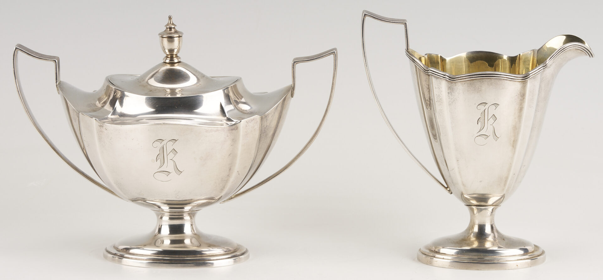 Lot 815: Gorham 3 pc. Assembled Tea Set incl. Plymouth