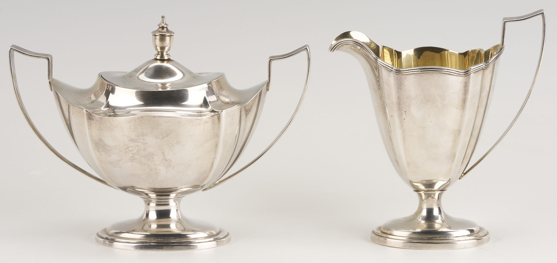 Lot 815: Gorham 3 pc. Assembled Tea Set incl. Plymouth