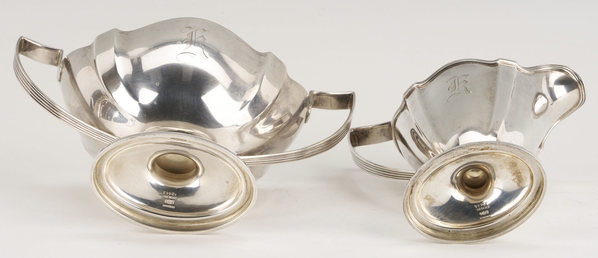 Lot 815: Gorham 3 pc. Assembled Tea Set incl. Plymouth
