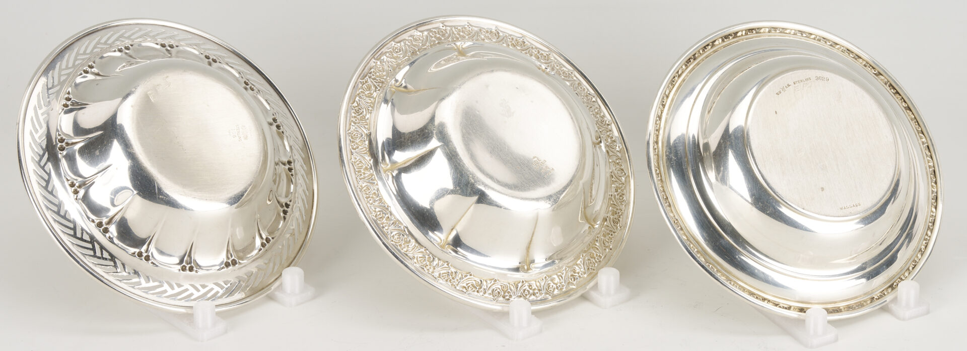 Lot 816: 13 pcs Sterling Silver Hollowware incl. Bowls, Basket