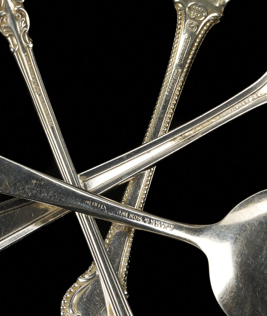 Lot 818: 34 Pcs. Assorted Sterling & Coin Silver Flatware