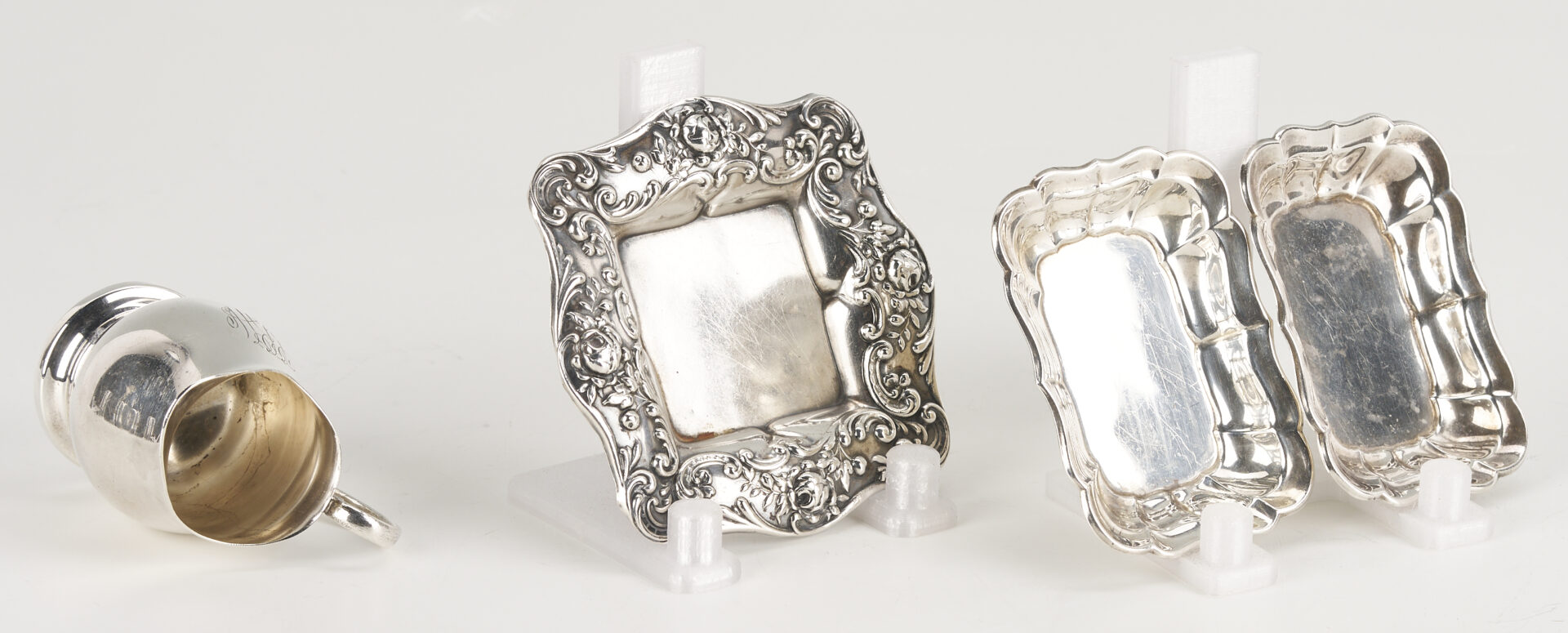 Lot 819: 13 Assorted Sterling Silver Table Items