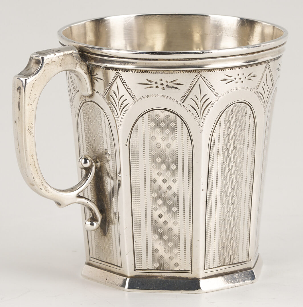 Lot 81: E.C. Garner KY Coin Silver Gothic Cup