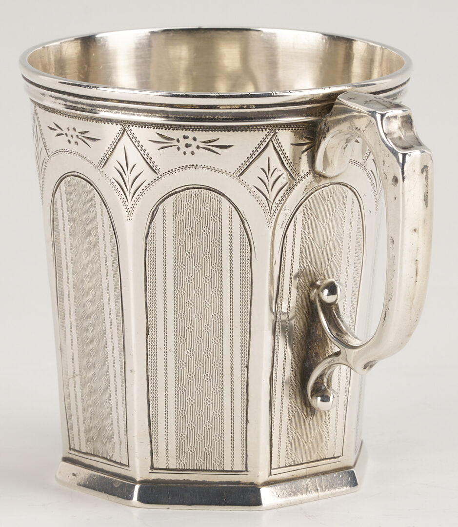 Lot 81: E.C. Garner KY Coin Silver Gothic Cup