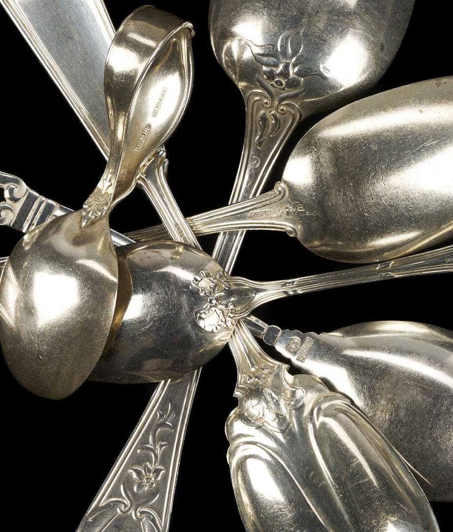 Lot 820: 40 Pcs. Assorted Flatware incl. Georg Jensen, Tiffany