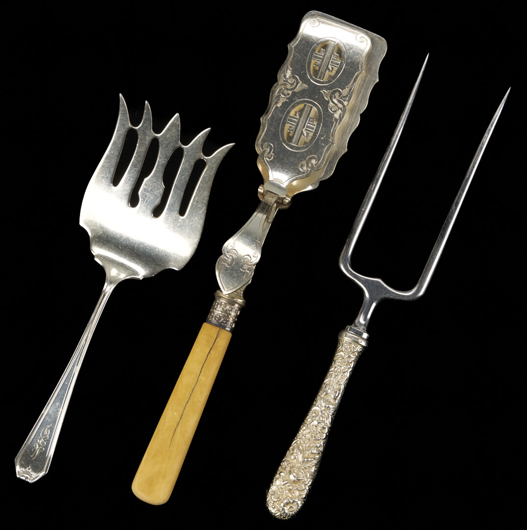 Lot 820: 40 Pcs. Assorted Flatware incl. Georg Jensen, Tiffany