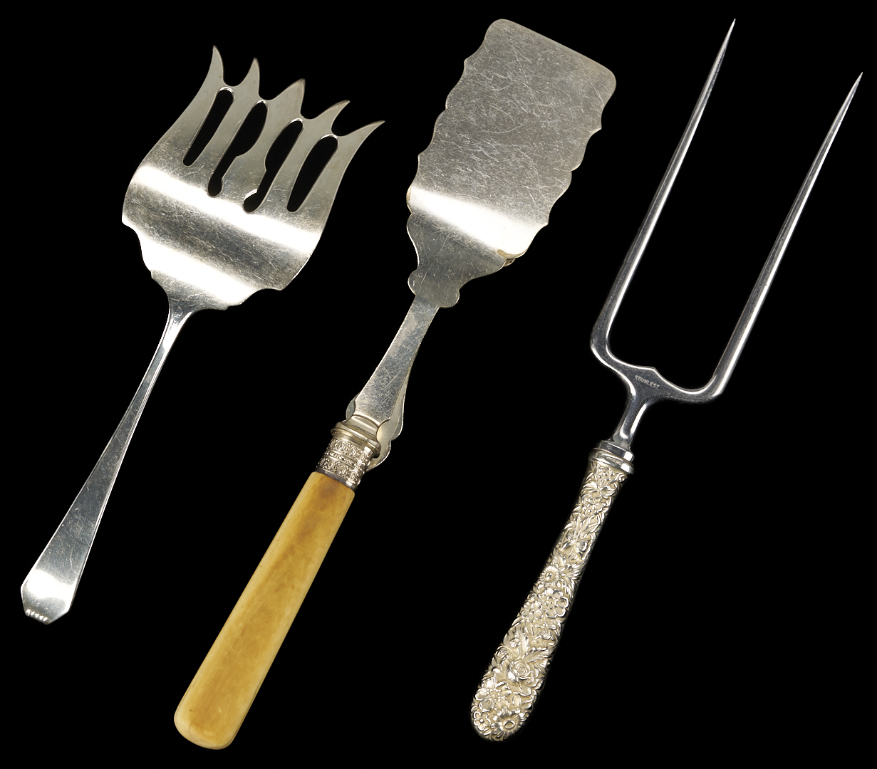 Lot 820: 40 Pcs. Assorted Flatware incl. Georg Jensen, Tiffany