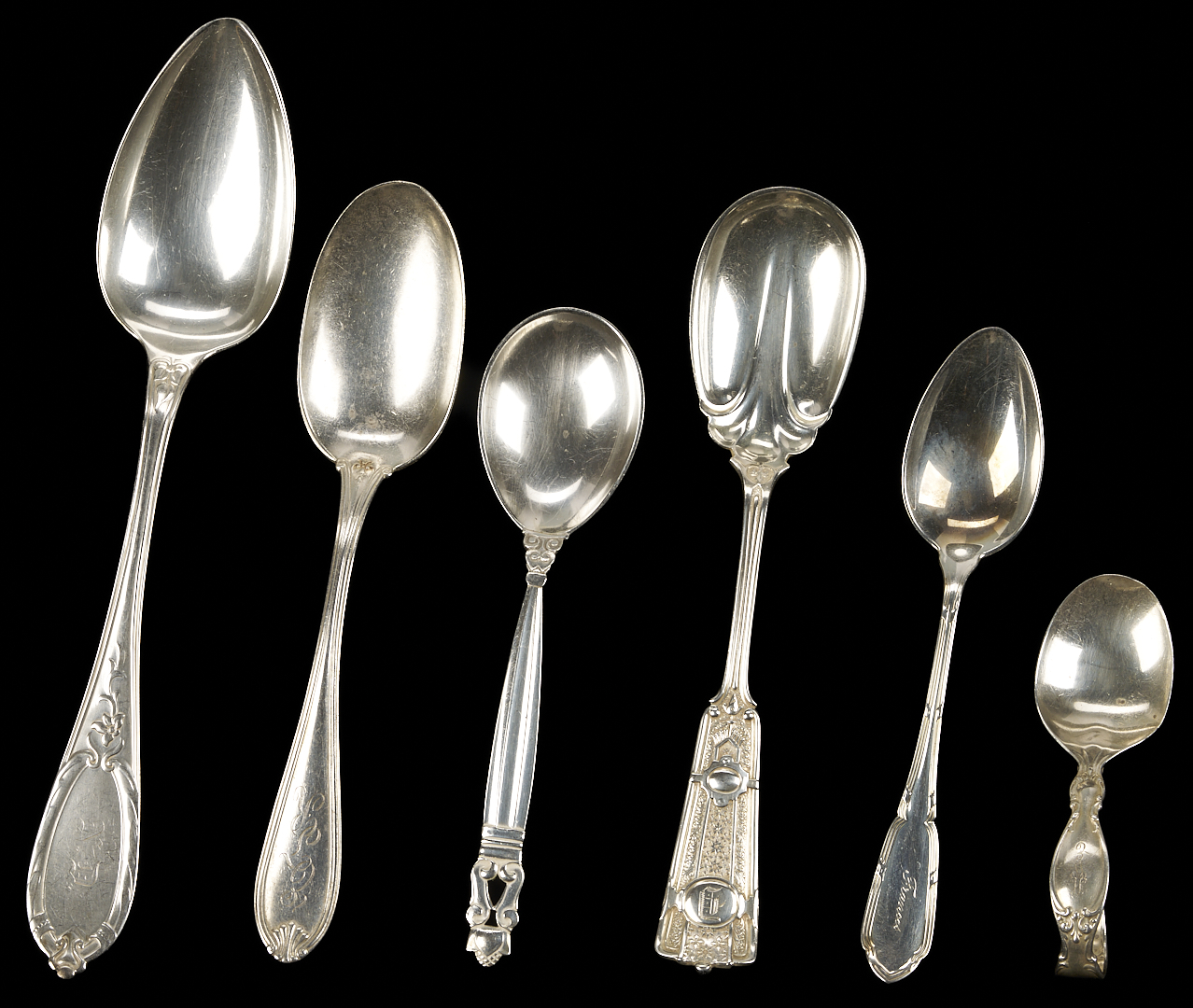 Lot 820: 40 Pcs. Assorted Flatware incl. Georg Jensen, Tiffany