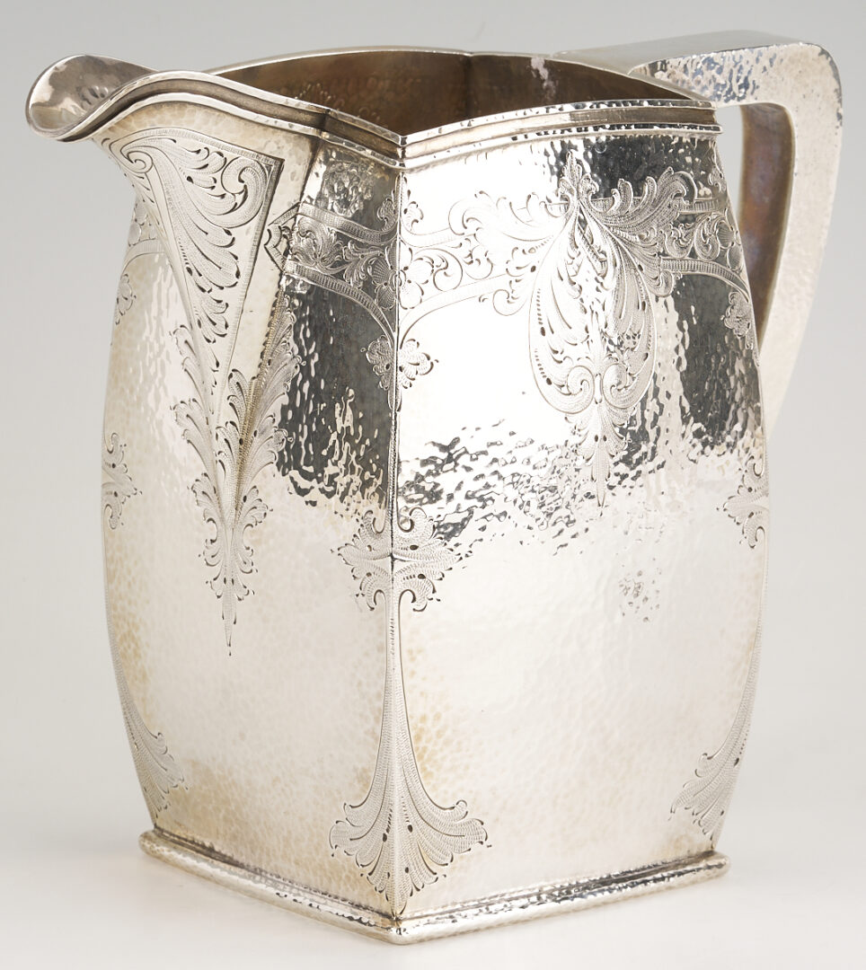 Lot 821: Schofield Art Deco Sterling Water Pitcher