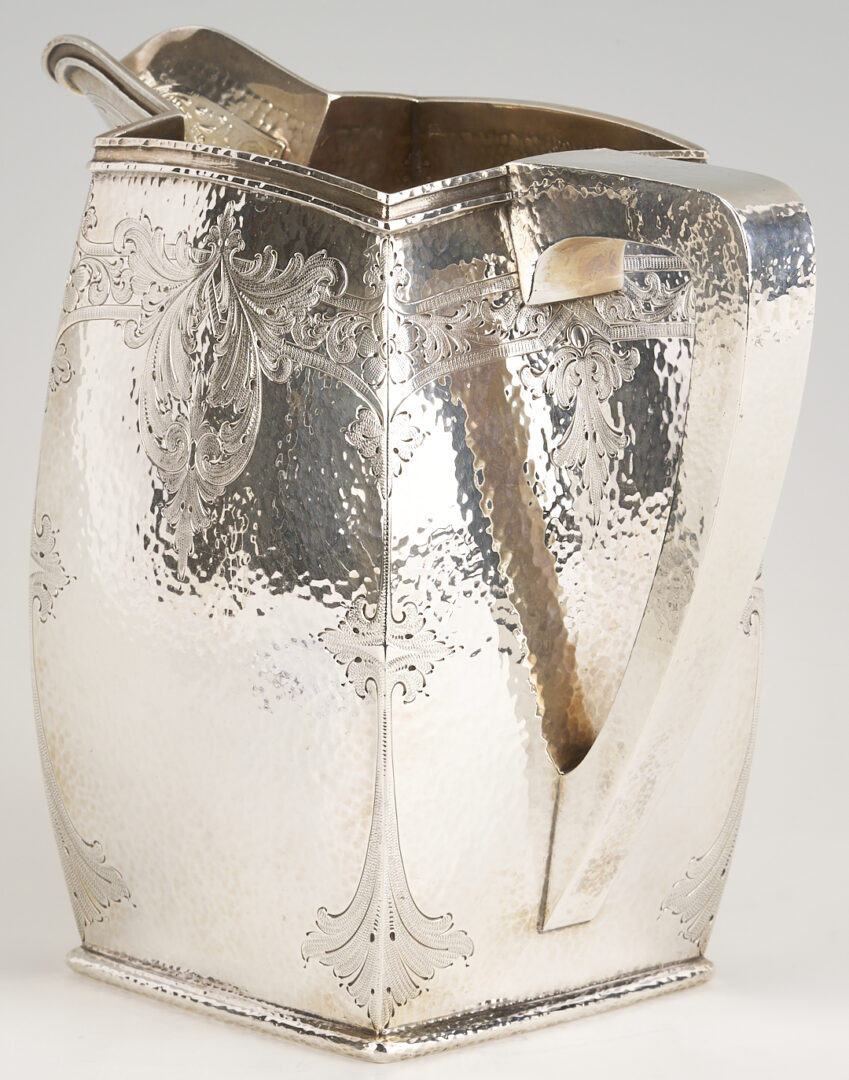 Lot 821: Schofield Art Deco Sterling Water Pitcher