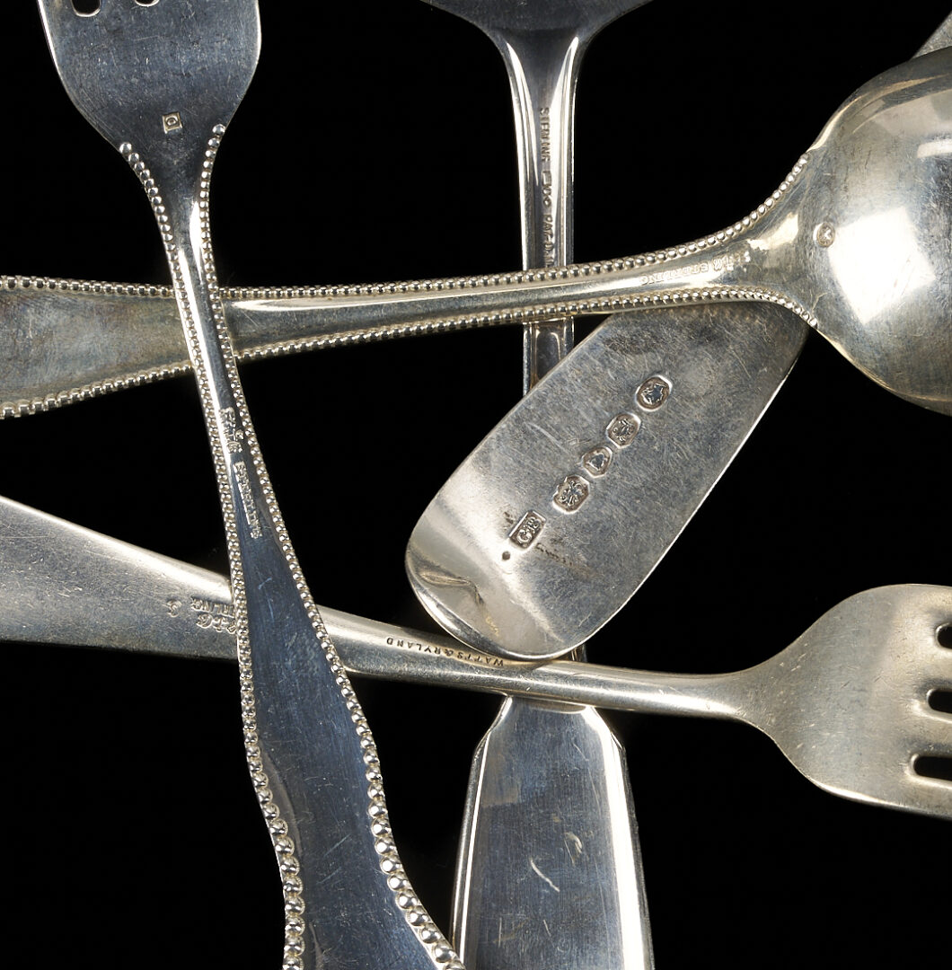 Lot 824: 20 Pcs Assorted Sterling Silver Flatware