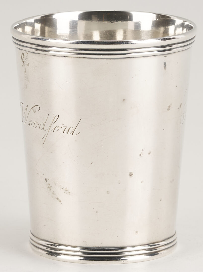 Lot 82: Agricultural Premium Coin Silver Julep Cup, Woodford, KY or OH
