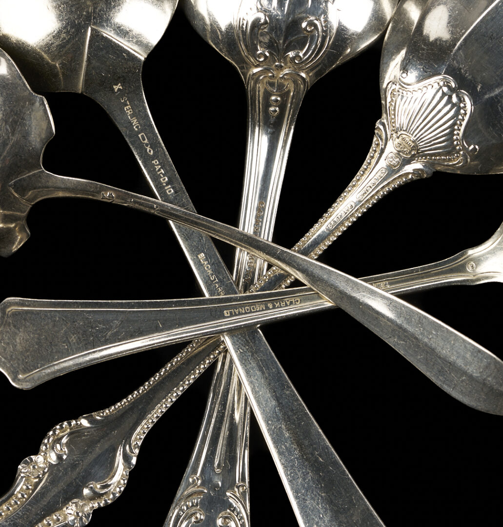 Lot 834: 32 Assorted Sterling Silver Pieces, incl. Salt Cellars
