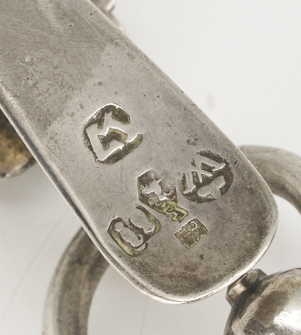Lot 845: 19th C. French Silver Cup Plus Dutch Chatelaine, Purse