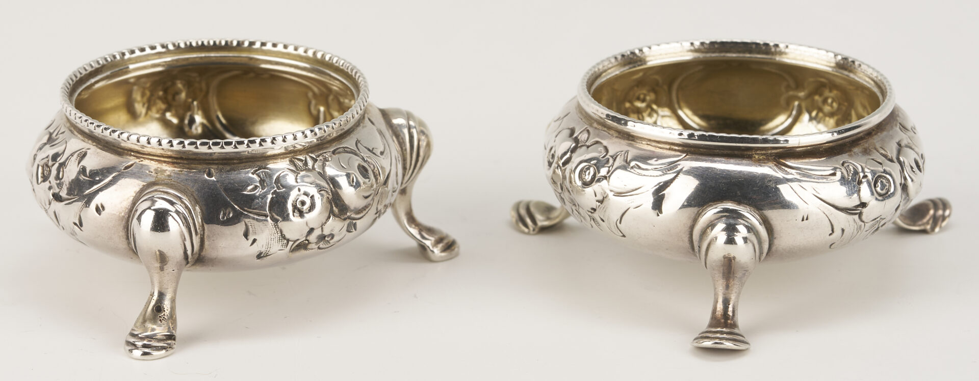 Lot 846: Petite Dutch Chocolate Pot plus 2 Sterling Salts and Spoons