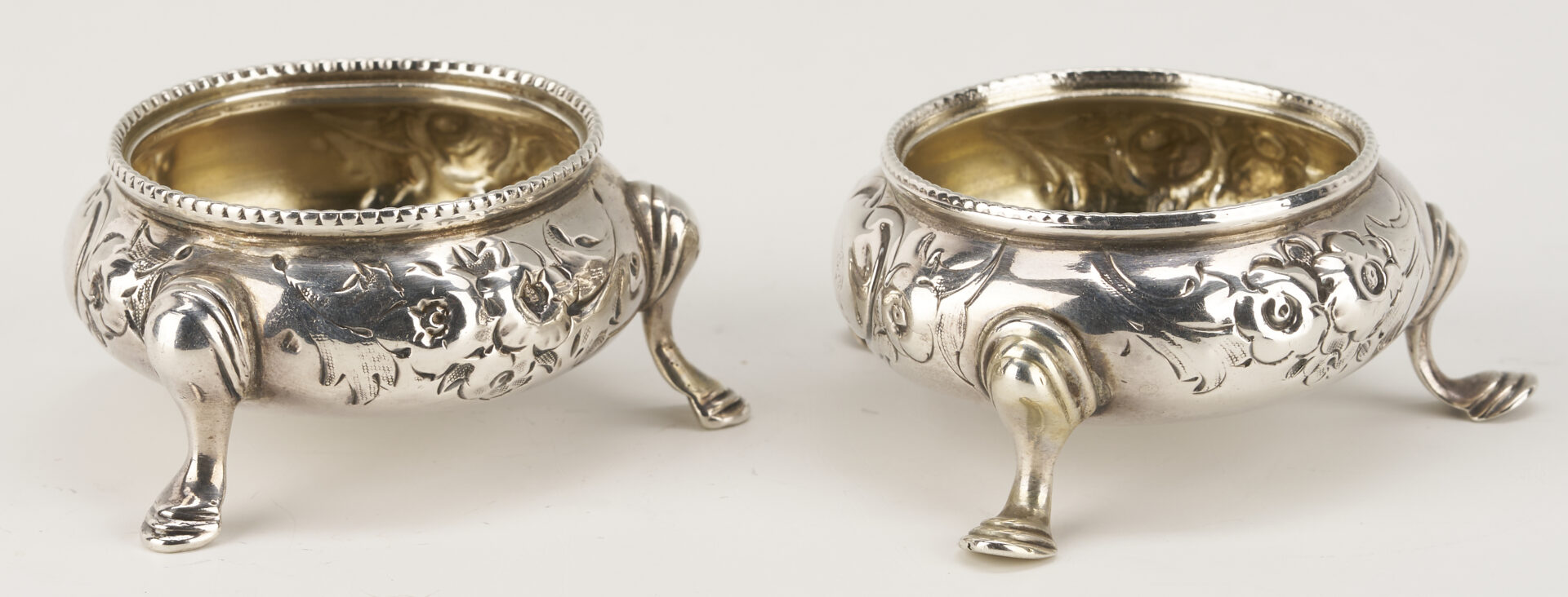 Lot 846: Petite Dutch Chocolate Pot plus 2 Sterling Salts and Spoons