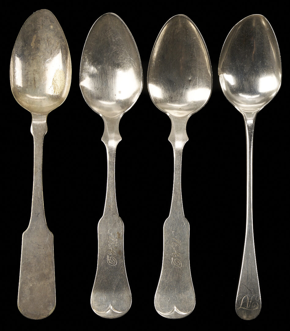 Lot 848: 19 Assorted Coin Silver Spoons