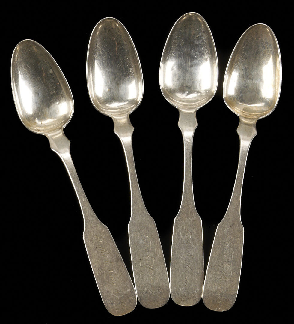 Lot 848: 19 Assorted Coin Silver Spoons